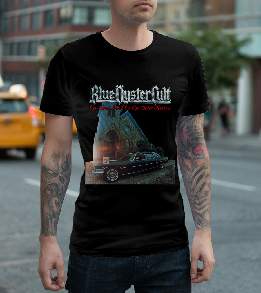 Blue Öyster Cult On Your Feet Or On Your Knees Cadillac Church T-Shirt
