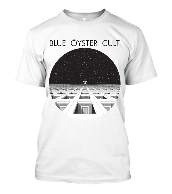 Blue Öyster Cult Alien Landscape Night Sky T-Shirt