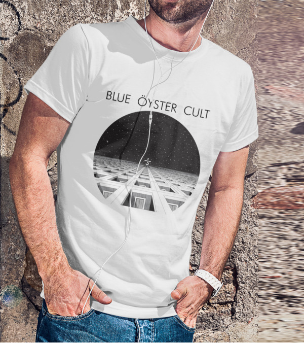 Blue Öyster Cult Alien Landscape Night Sky T-Shirt