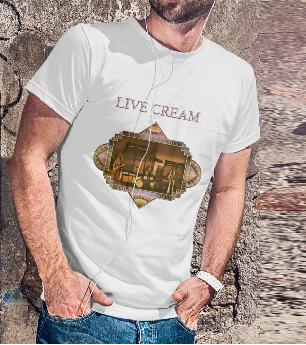 Live Cream Vintage Performance Artwork T-Shirt