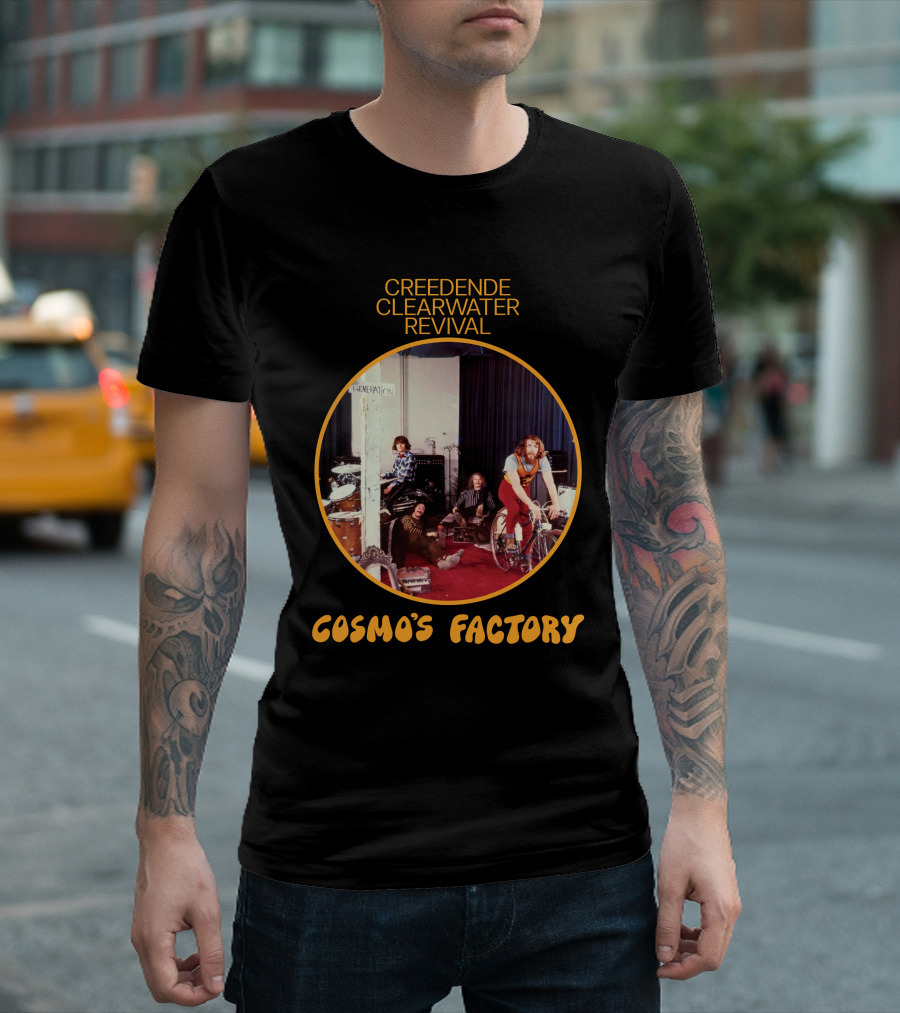 Creedence Clearwater Revival Cosmo's Factory Album Cover T-Shirt