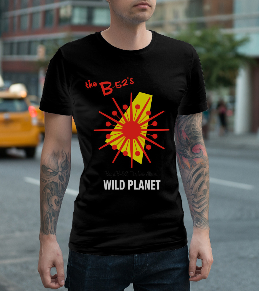 The B-52'S Wild Planet Explosion Retro Style T-Shirt