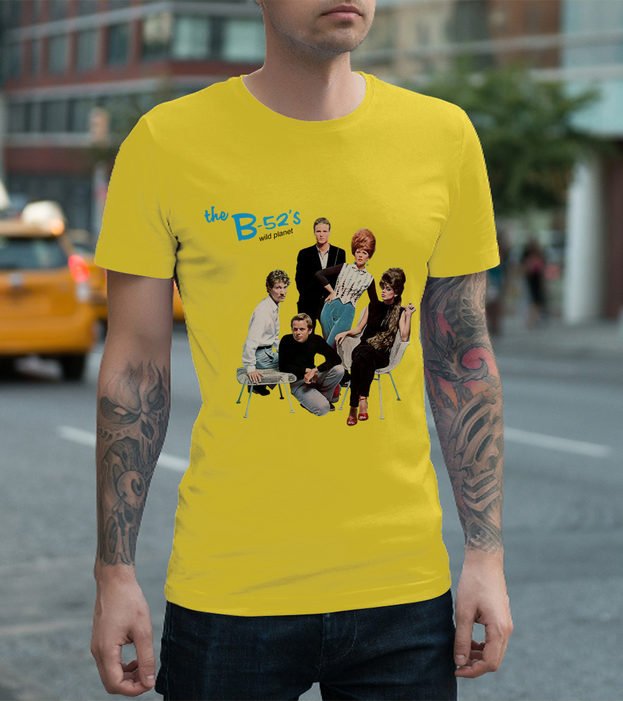 The B-52'S Wild Planet Album Cover Group Photo T-Shirt