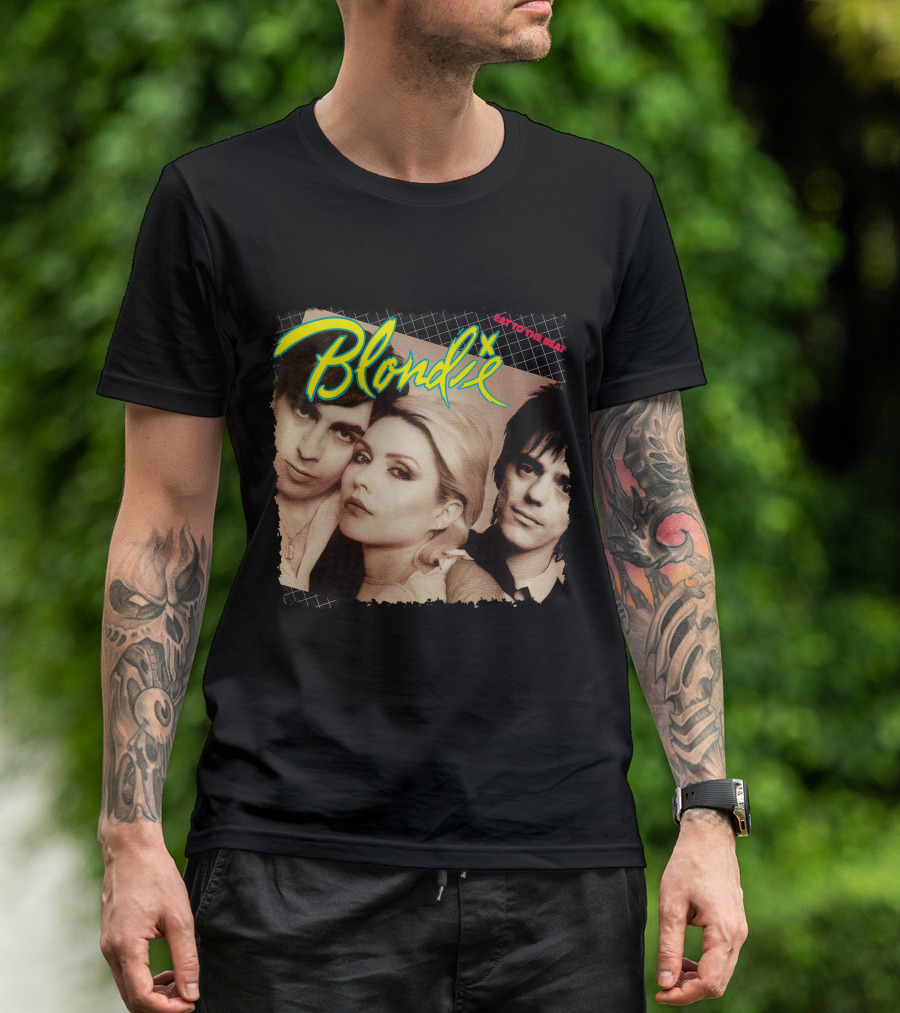 Blondie Eat To The Beat Album Cover Vintage Style T-Shirt