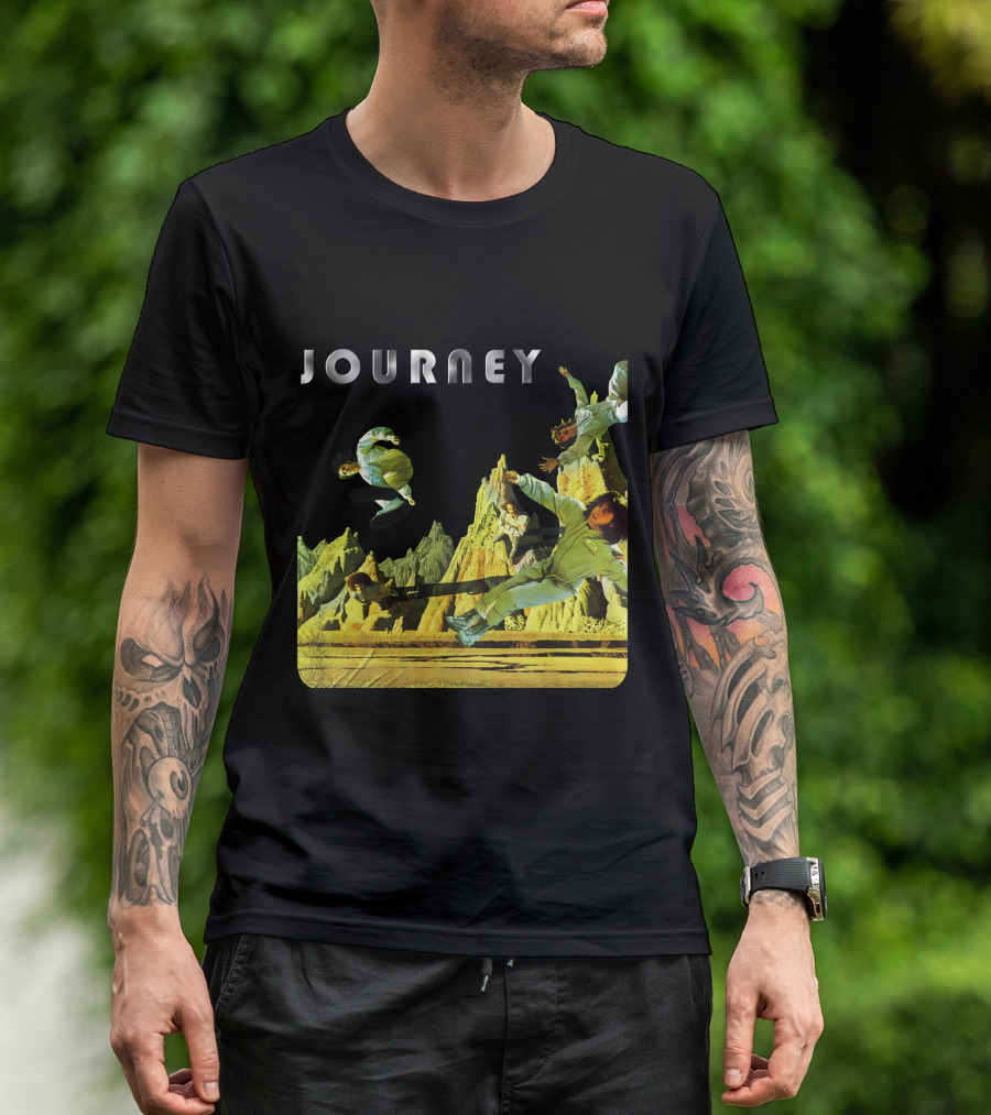 Journey Space-Themed Surreal Landscape Adventure T-Shirt