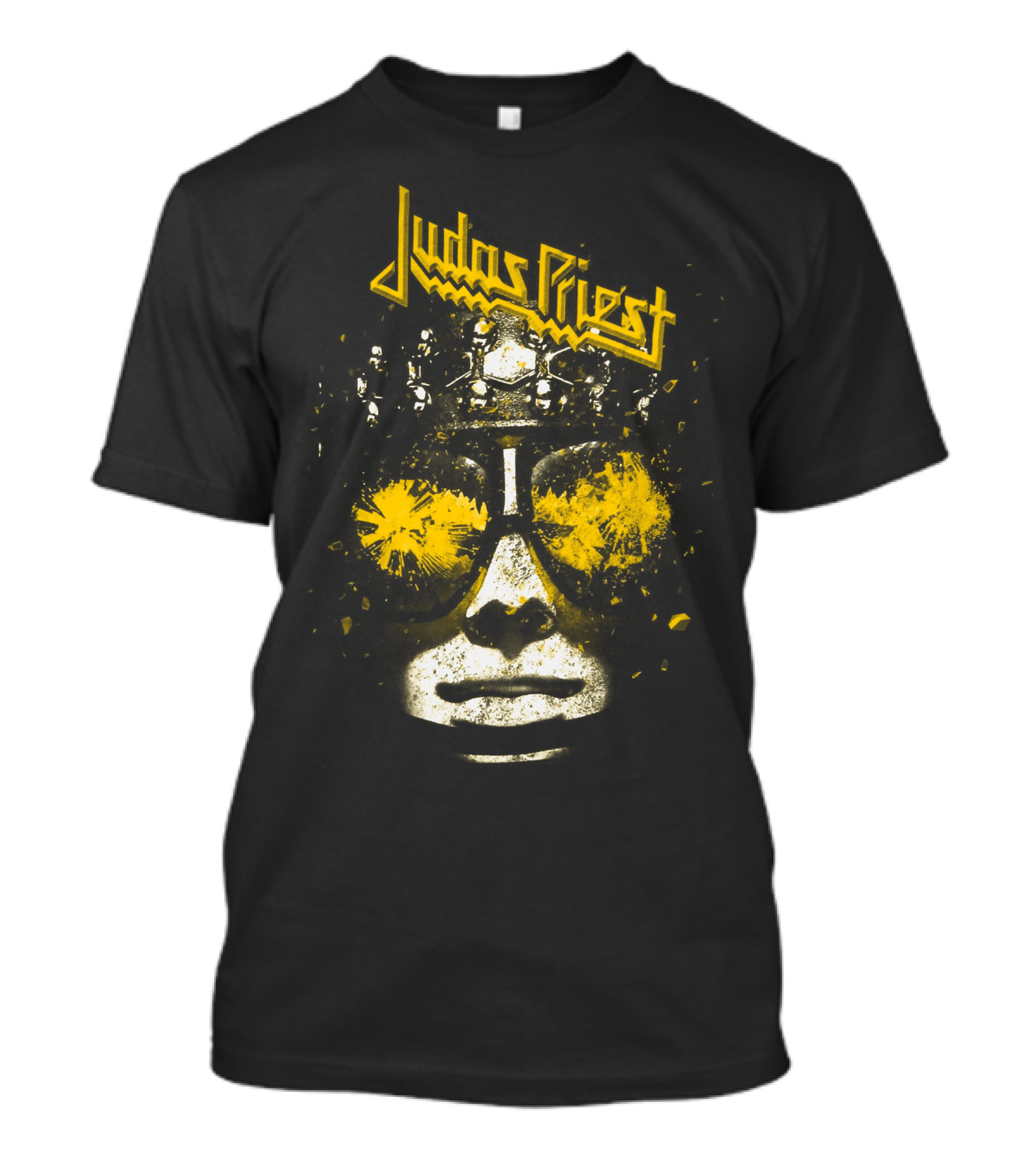 Judas Priest Explosive Helmet Sunglasses Face T-Shirt