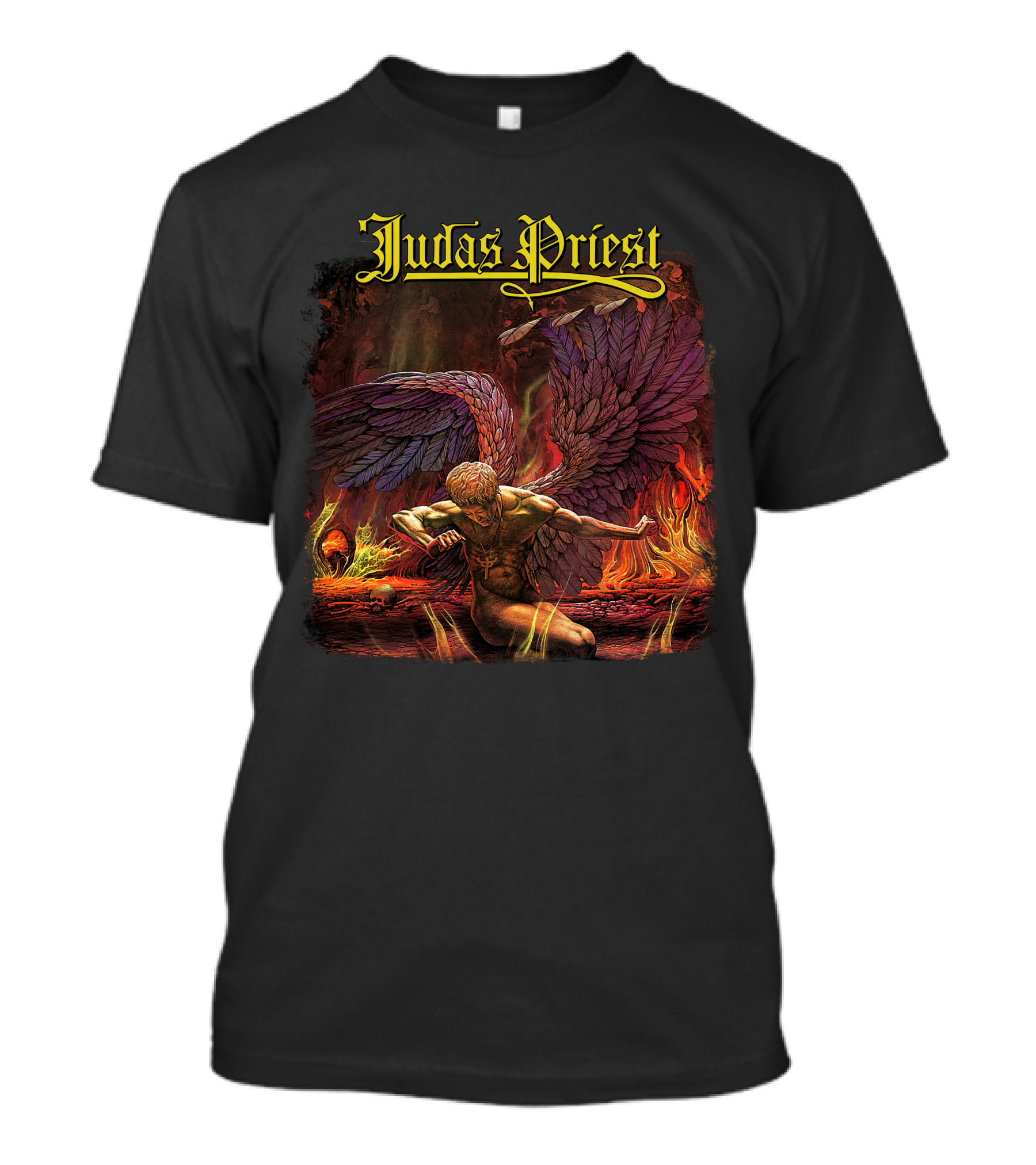 Judas Priest Angel Falling In Flames T-Shirt
