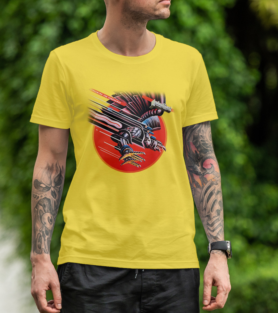 Judas Priest Screaming For Vengeance Album Cover Artwork T-Shirt