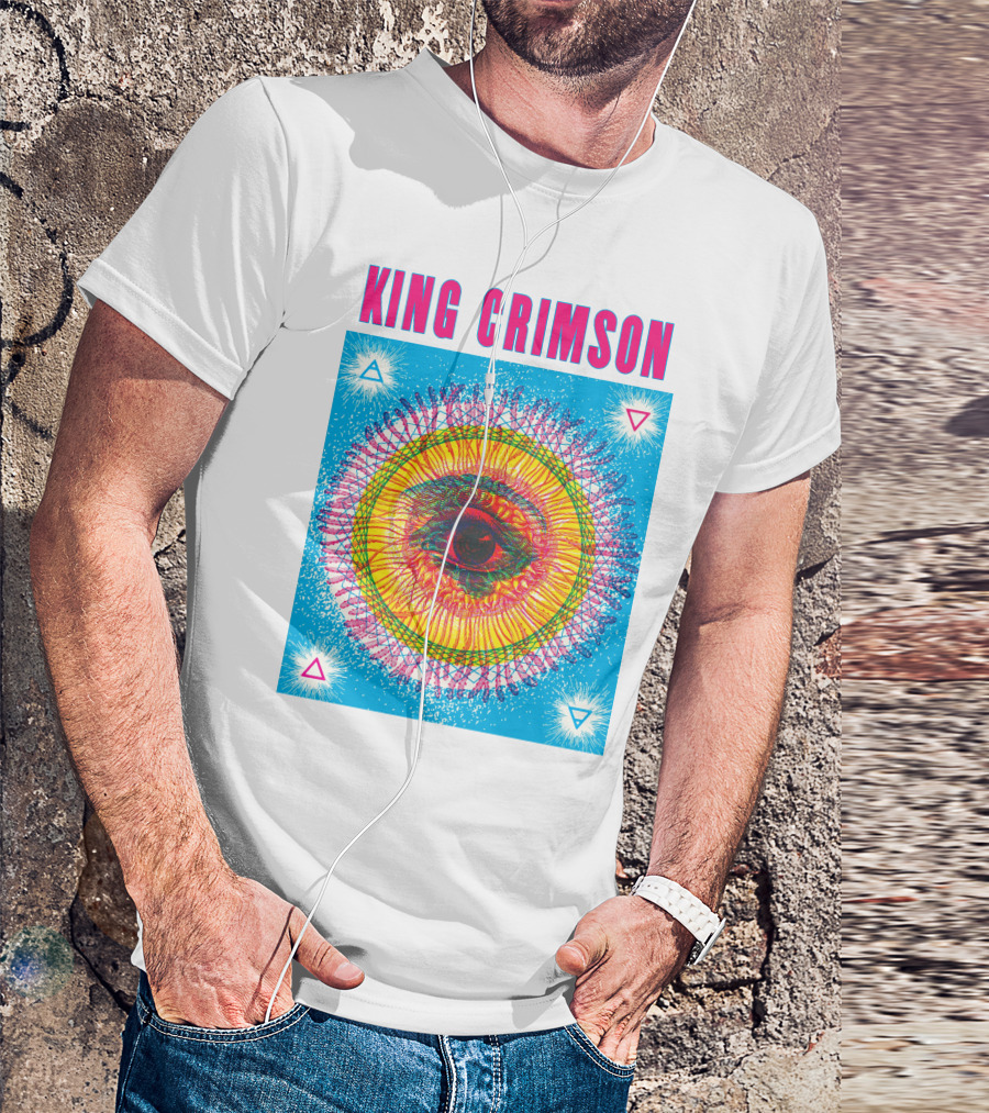 King Crimson Psychedelic Eye Geometric T-Shirt