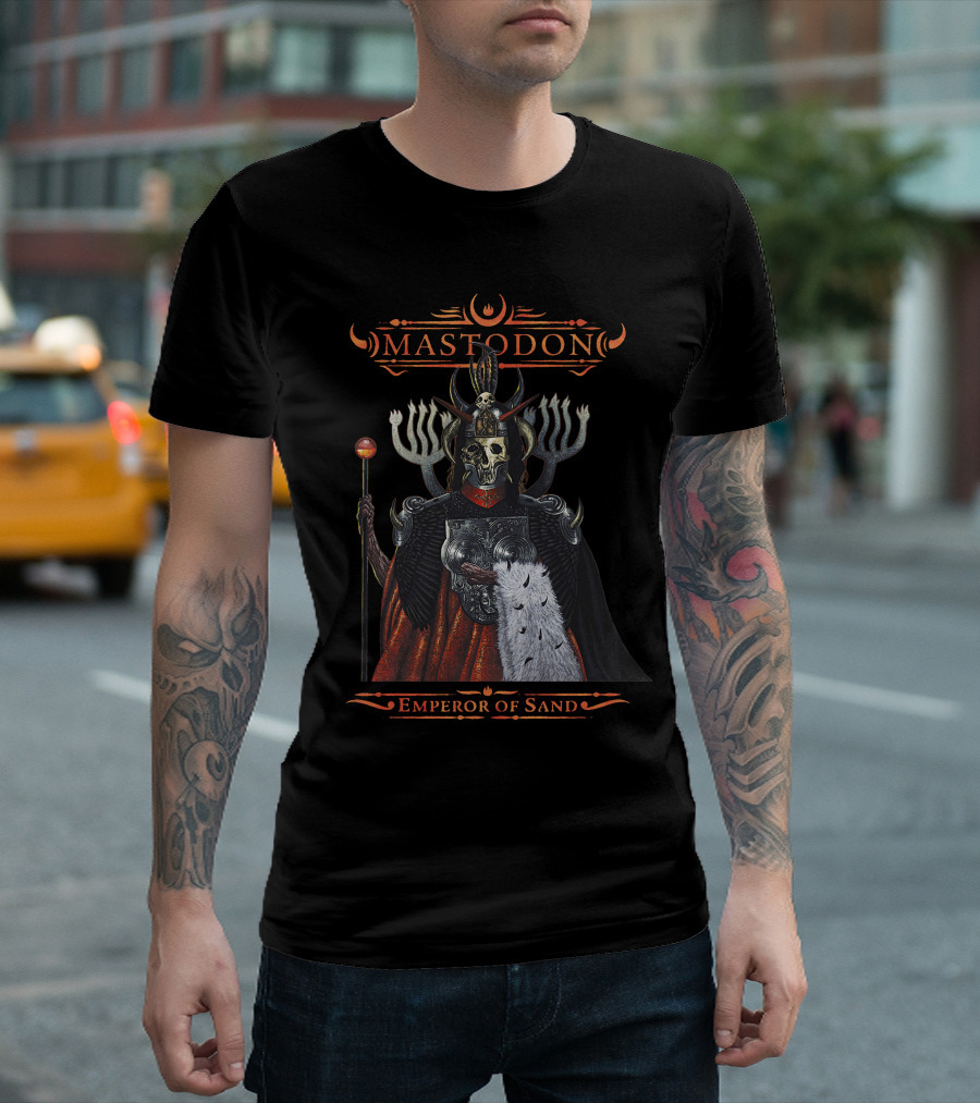 Mastodon Emperor Of Sand Skull Warrior T-Shirt