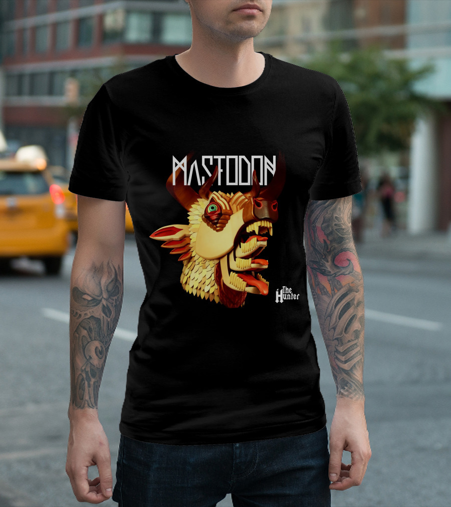 Mastodon The Hunter 3D Animal Head T-Shirt