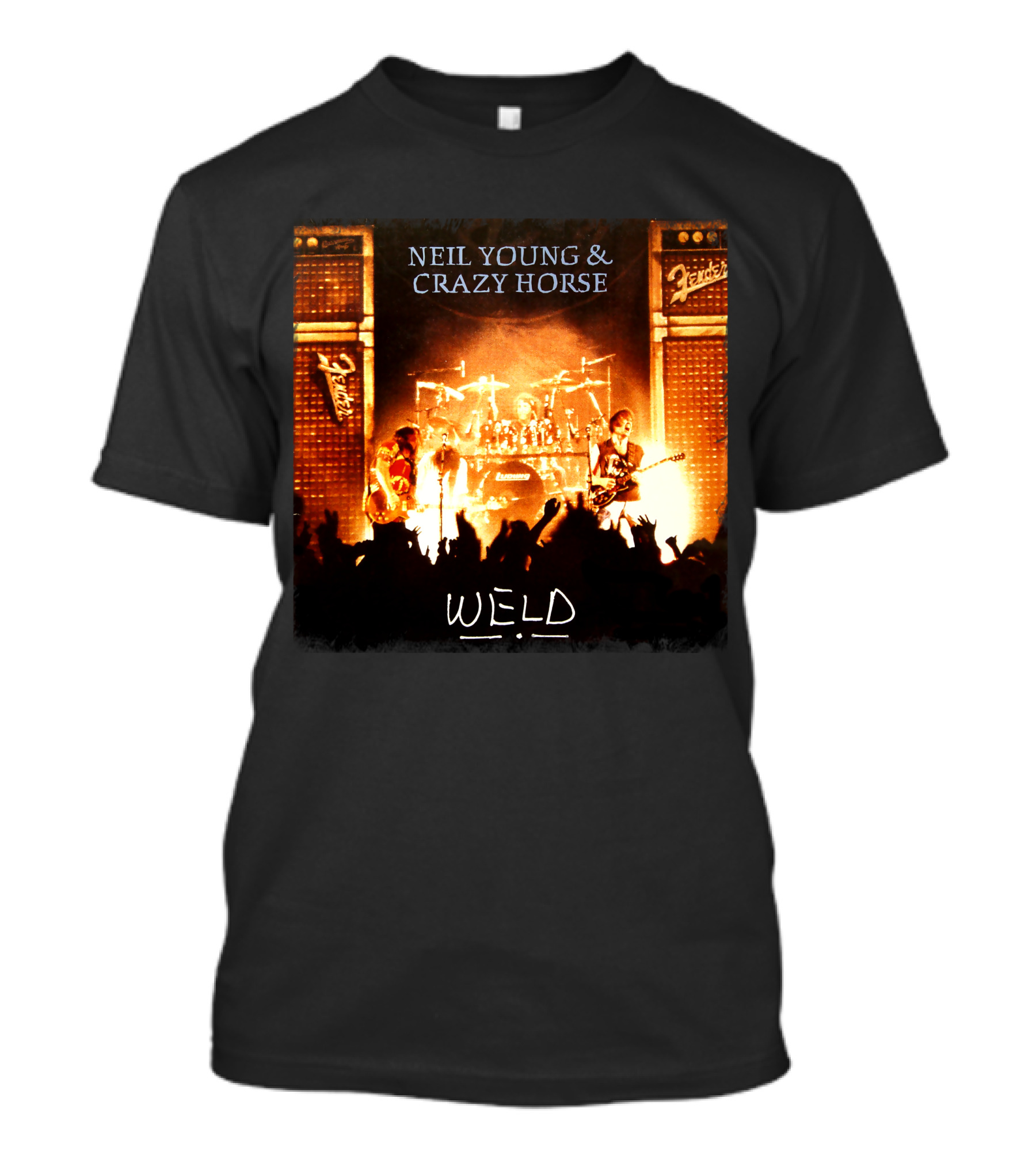 Neil Young & Crazy Horse Weld Live Performance Stage Amps T-Shirt