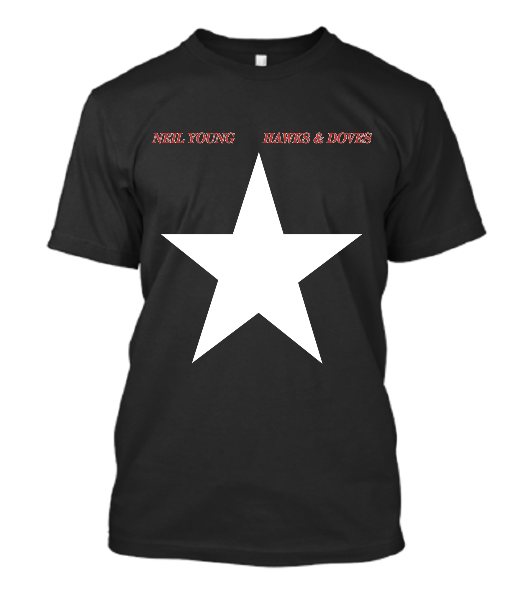 Neil Young Hawks & Doves Star T-Shirt