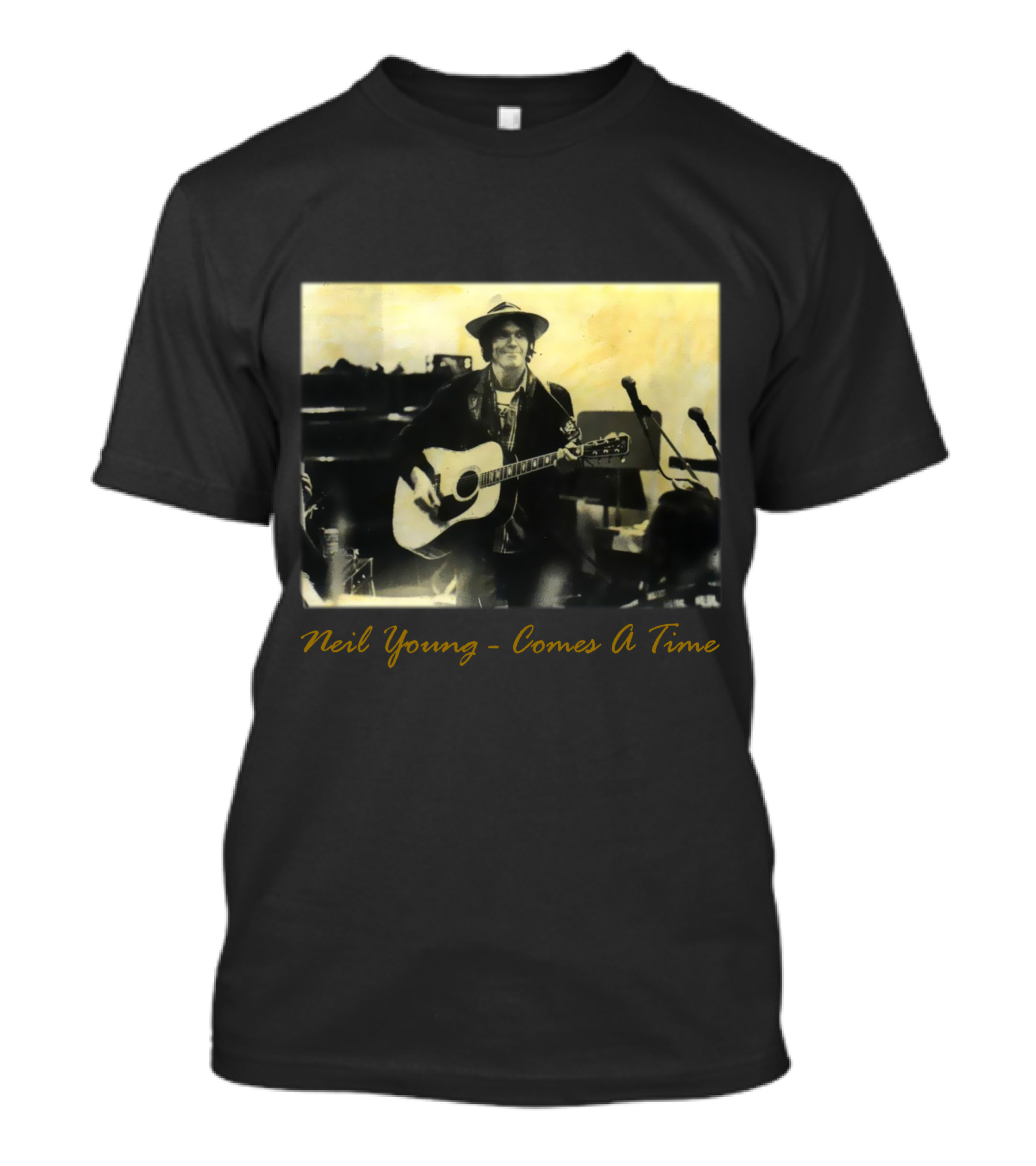 Neil Young - Comes A Time Accompanied Guitar Performance T-Shirt