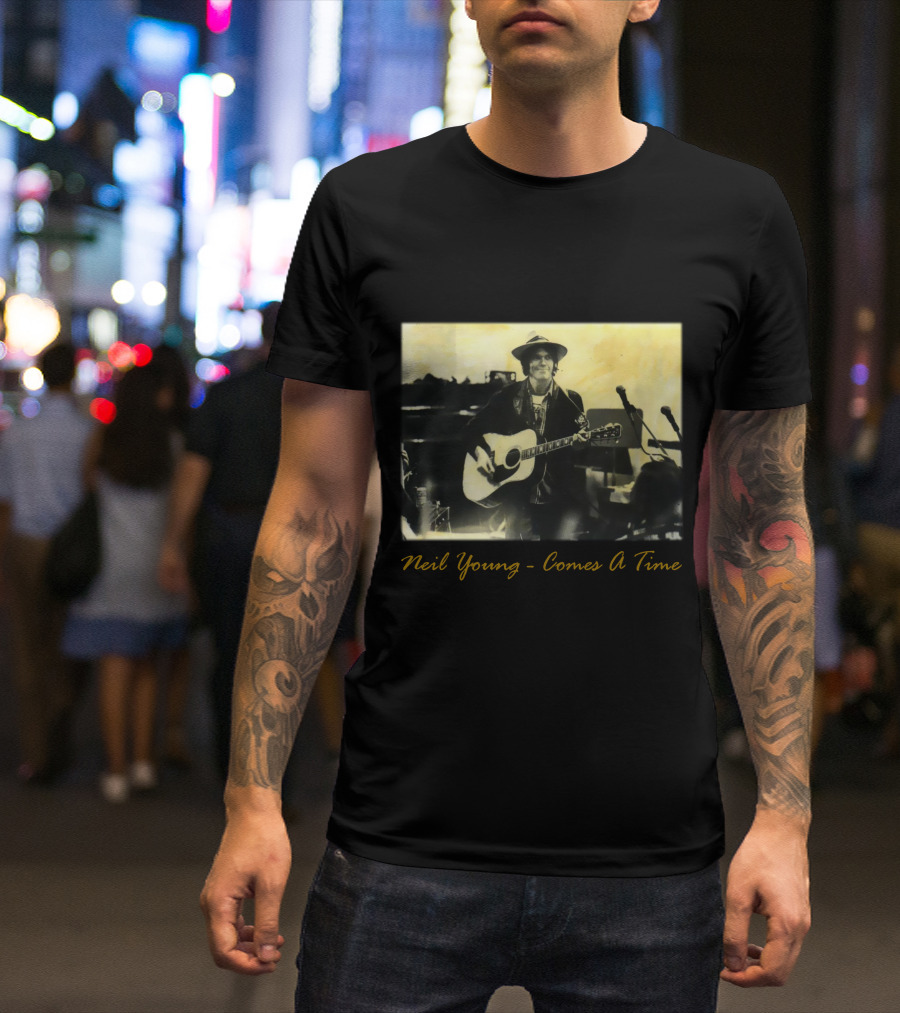 Neil Young - Comes A Time Accompanied Guitar Performance T-Shirt