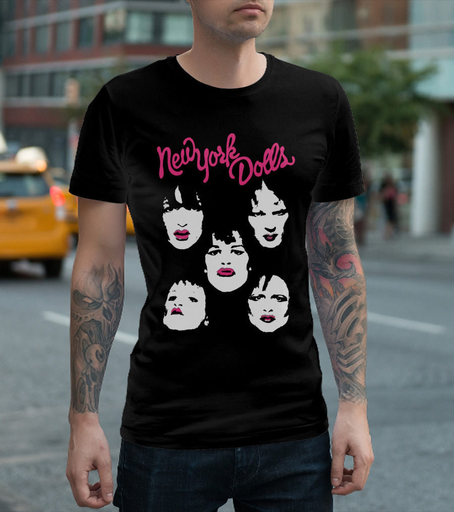 New York Dolls Band Faces T-Shirt