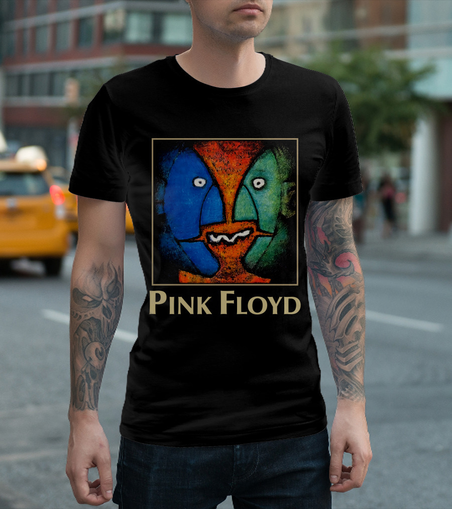 Pink Floyd Abstract Faces Artwork T-Shirt