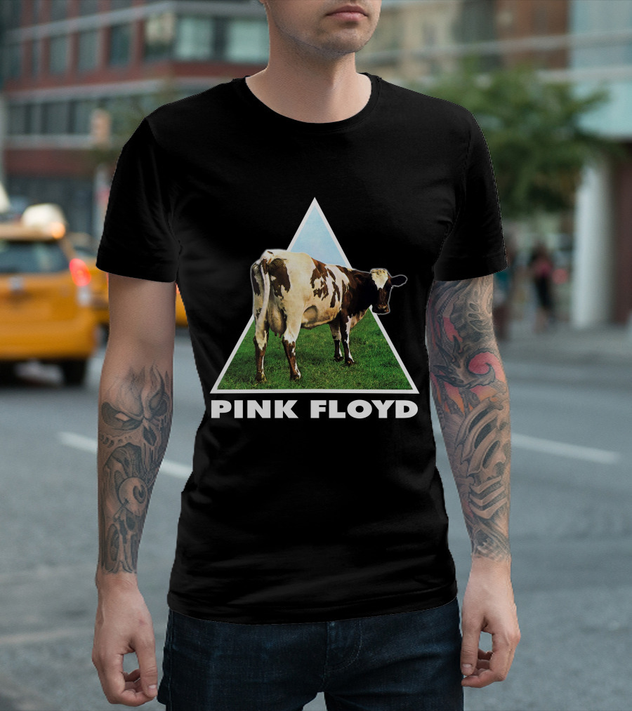 Pfl(43) Pink Floyd Atom Heart Mother Album Cow T-Shirt