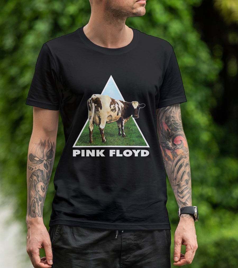 Pfl(43) Pink Floyd Atom Heart Mother Album Cow T-Shirt