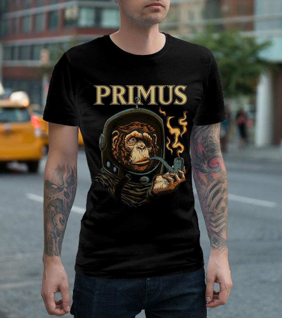 Primus Space Monkey Smoking Pipe T-Shirt