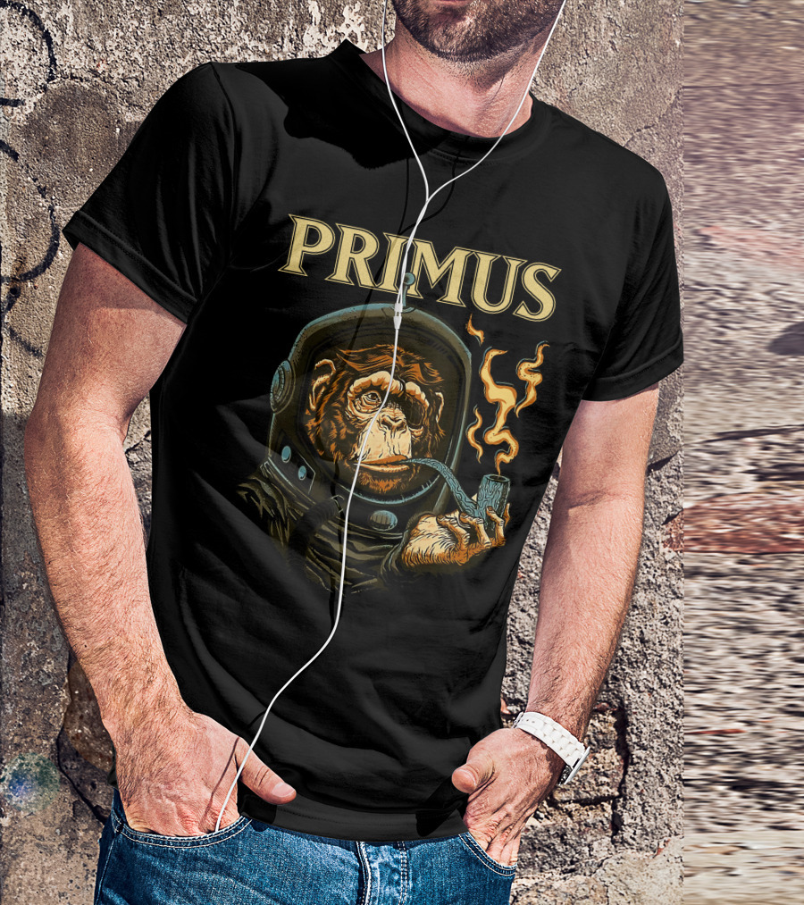 Primus Space Monkey Smoking Pipe T-Shirt