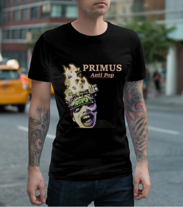 Primus Anti Pop Burning Head T-Shirt