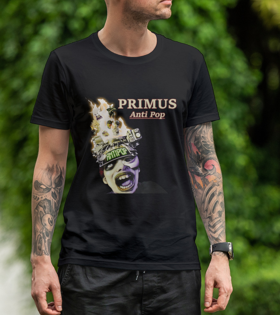 Primus Anti Pop Burning Head T-Shirt
