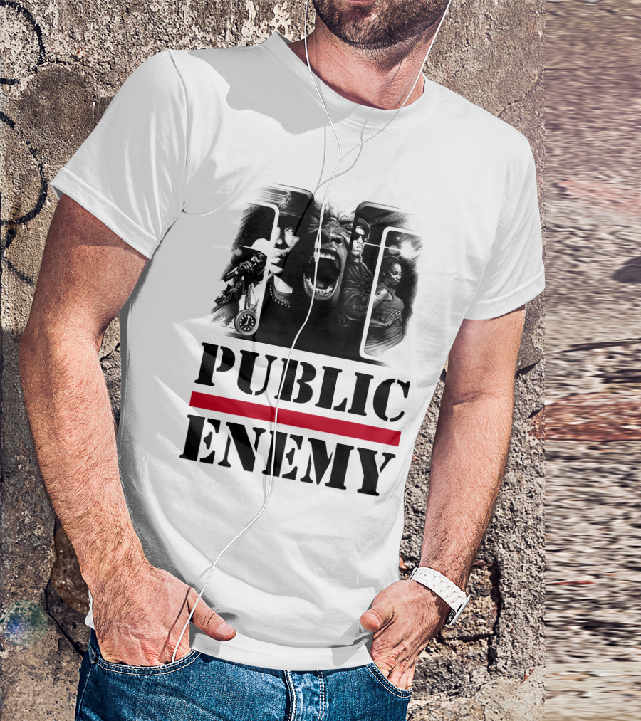 Public Enemy Retro Hip-Hop Icons T-Shirt
