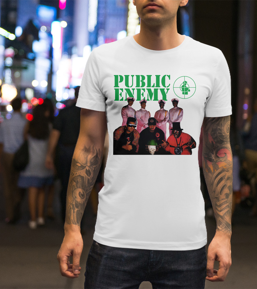 Public Enemy Famous Hip Hop Group Photo T-Shirt