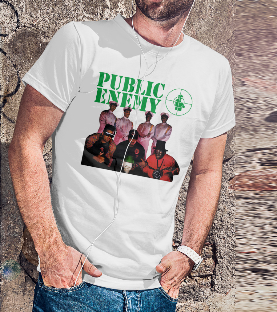 Public Enemy Famous Hip Hop Group Photo T-Shirt