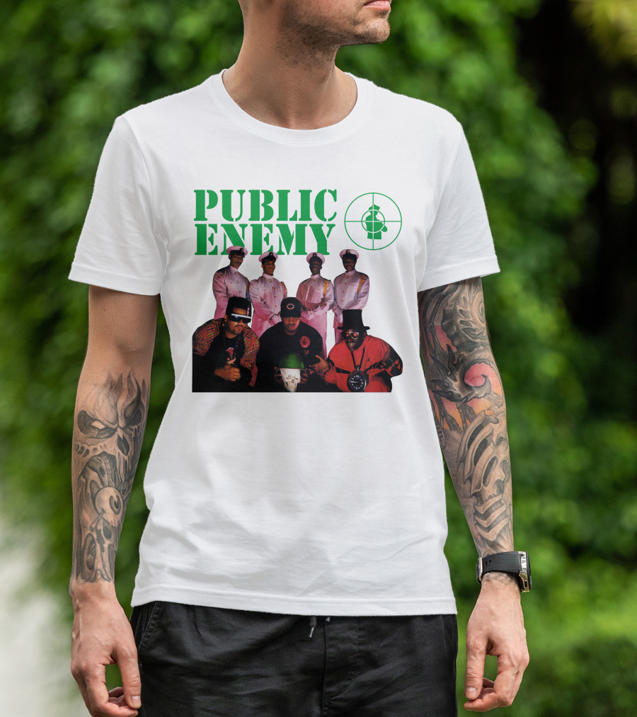 Public Enemy Famous Hip Hop Group Photo T-Shirt