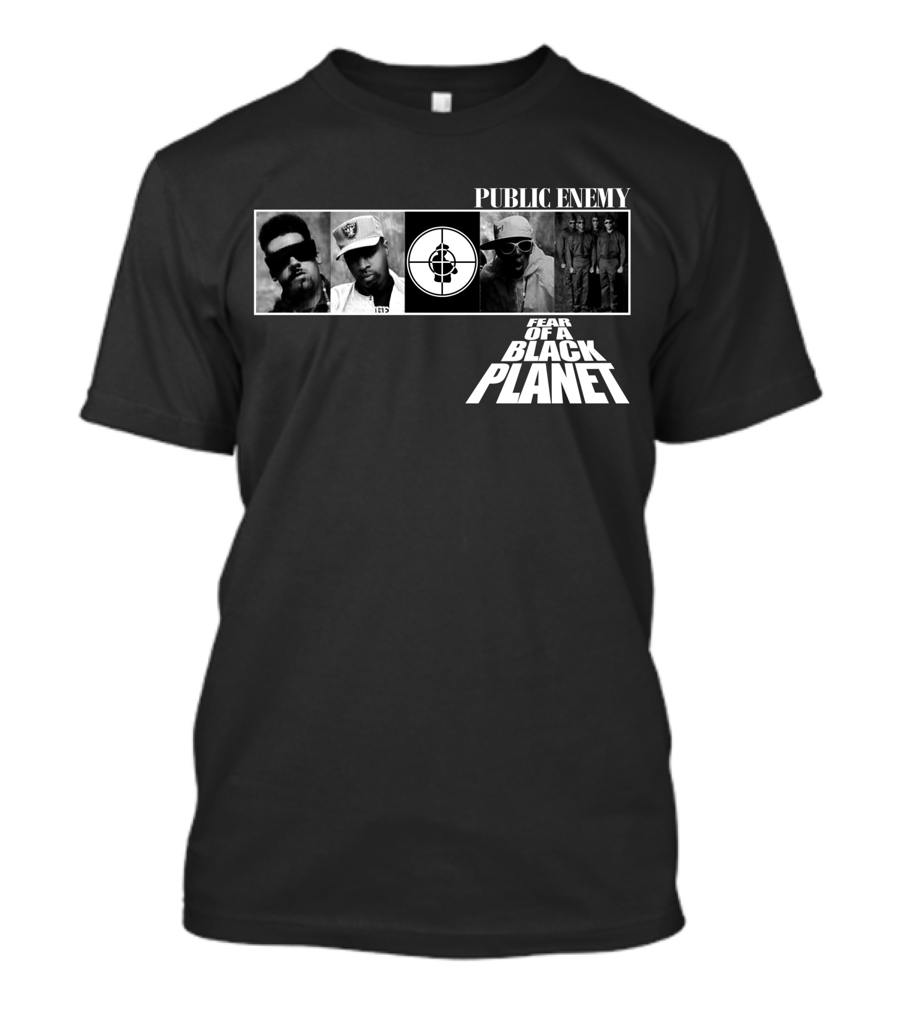 Public Enemy Fear Of A Black Planet 1990 Album Cover T-Shirt