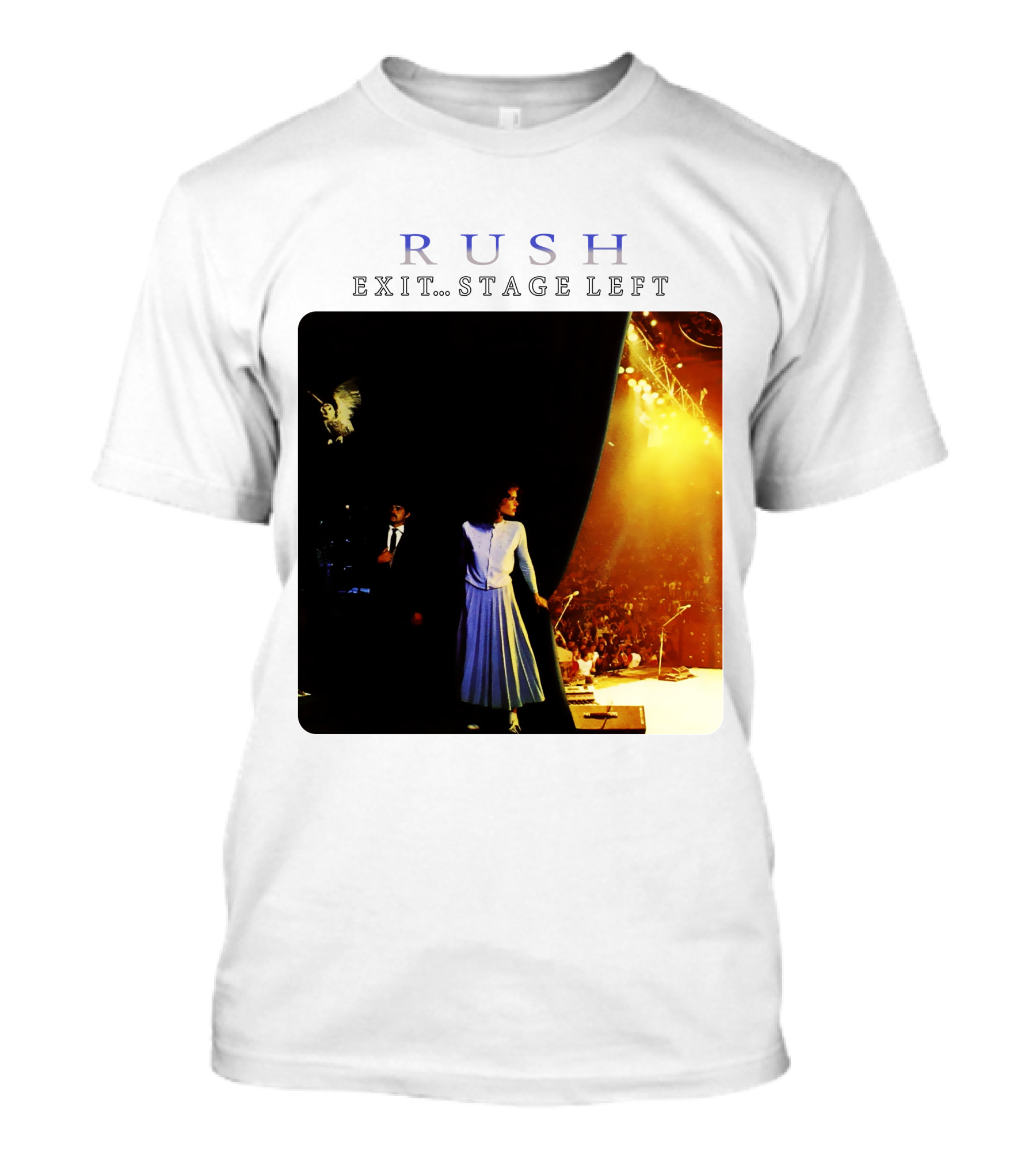 Rush Exit Stage Left Iconic Concert Photo Album Cover T-Shirt