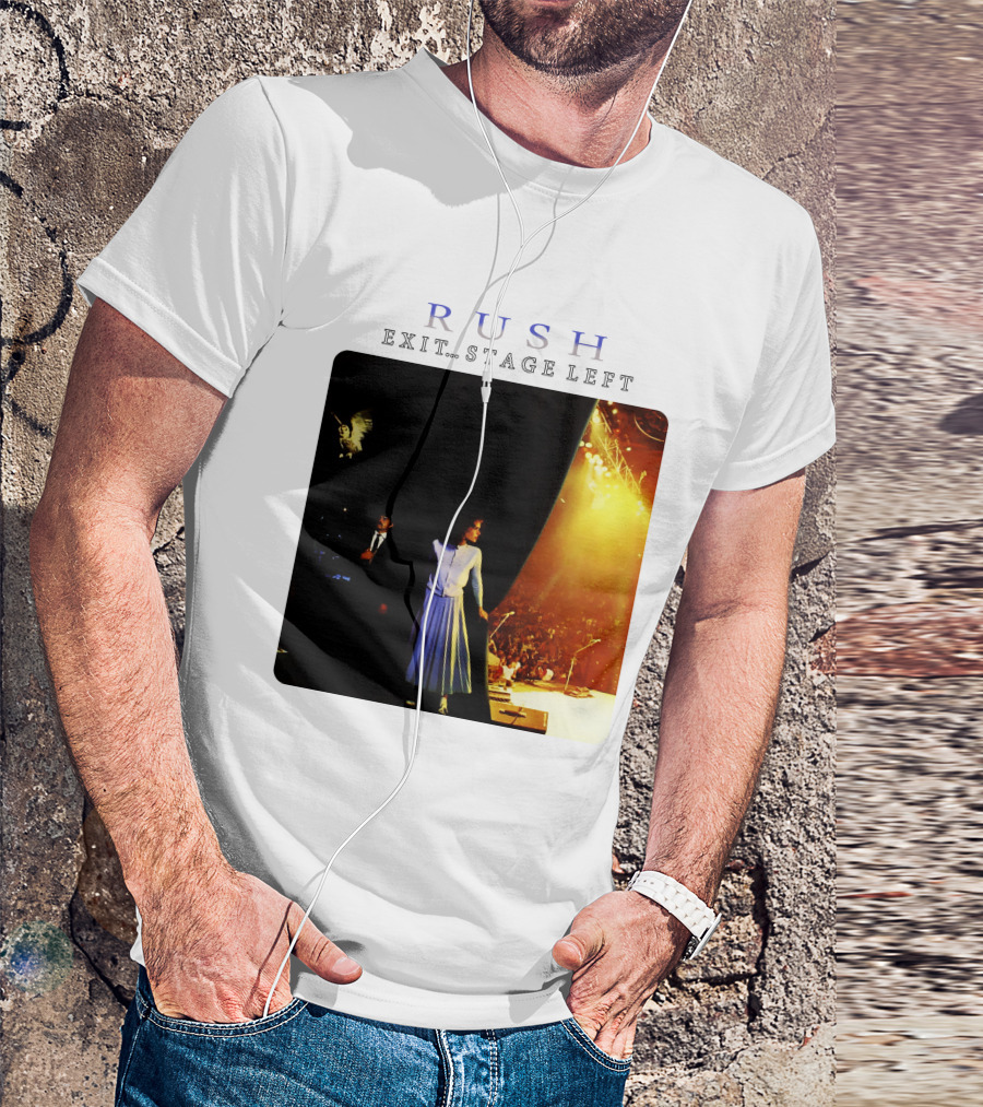 Rush Exit Stage Left Iconic Concert Photo Album Cover T-Shirt