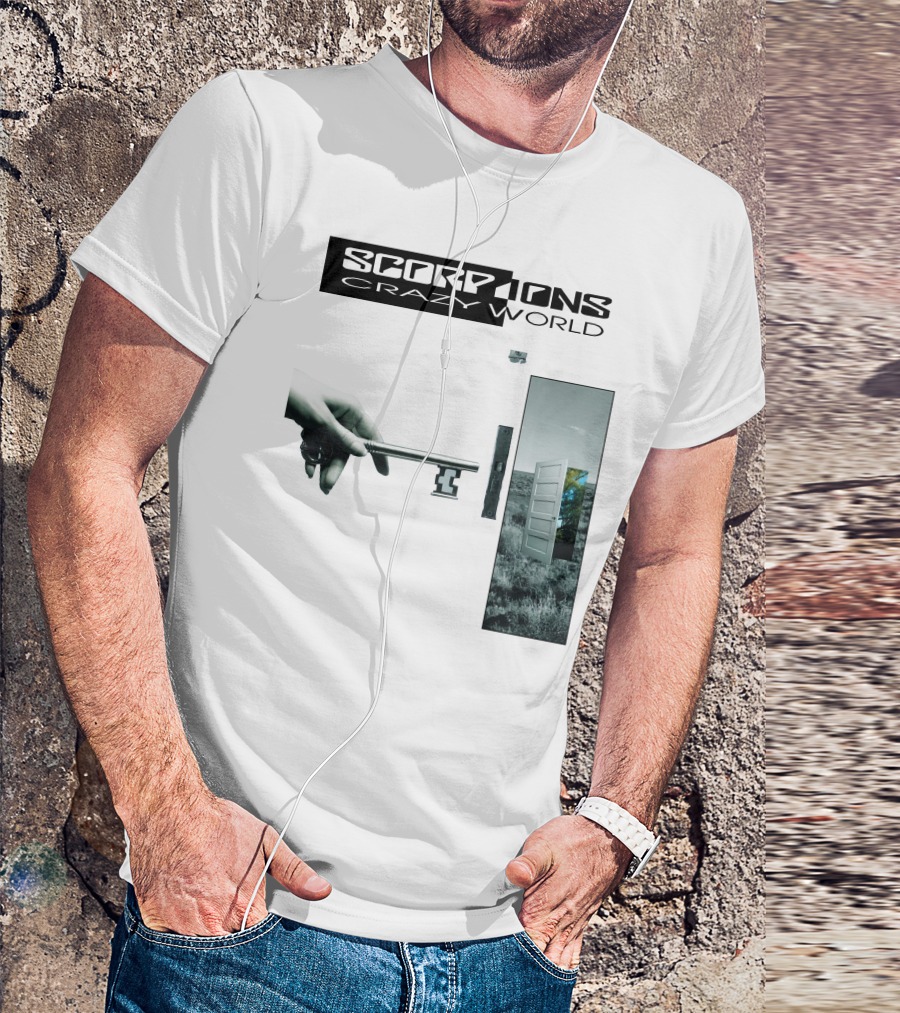 Scorpions Crazy World Key And Door Landscape T-Shirt