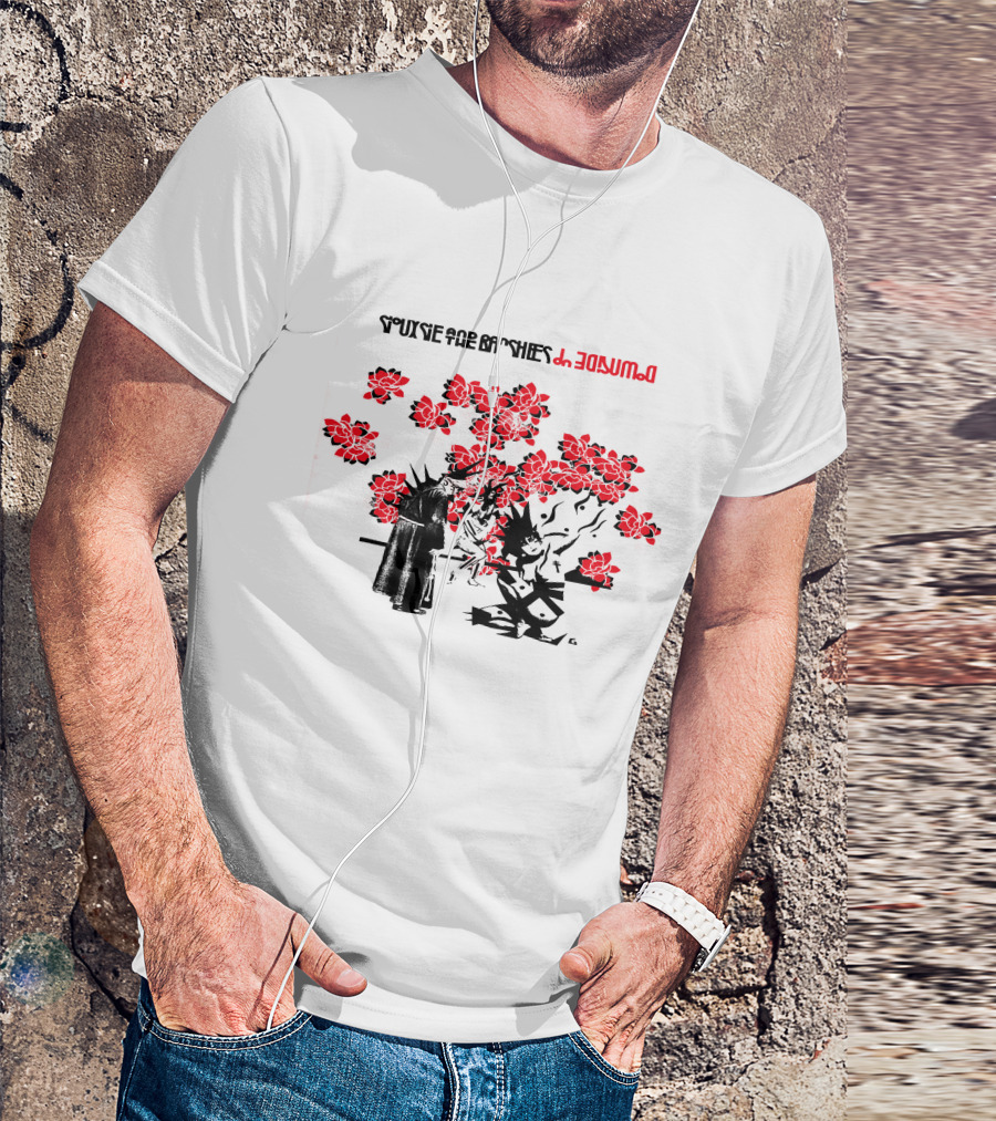Siouxsie And The Banshees Downside Up Graphic With Floral And Figures T-Shirt