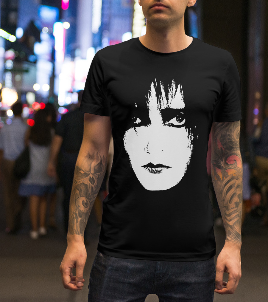 Satb 7 Siouxsie Sioux Monochrome Face T-Shirt