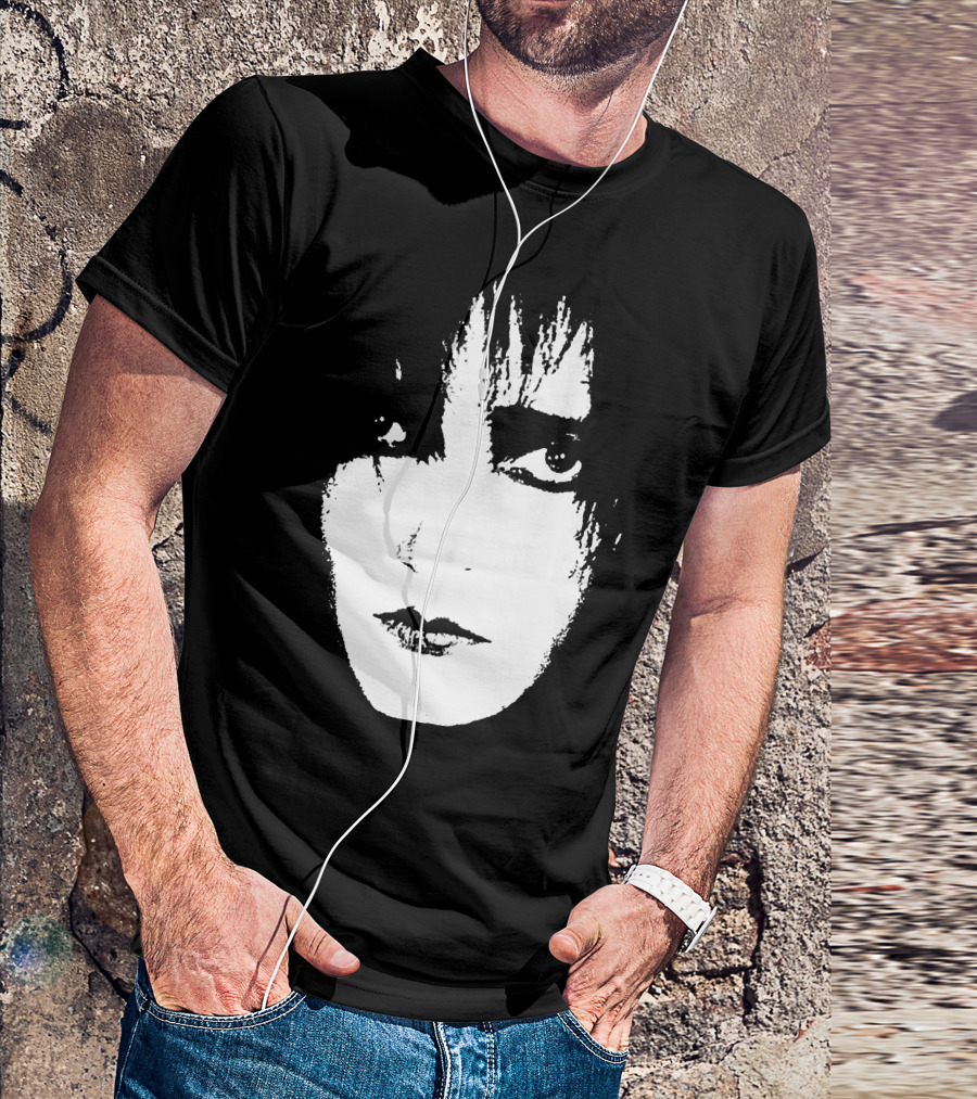 Satb 7 Siouxsie Sioux Monochrome Face T-Shirt