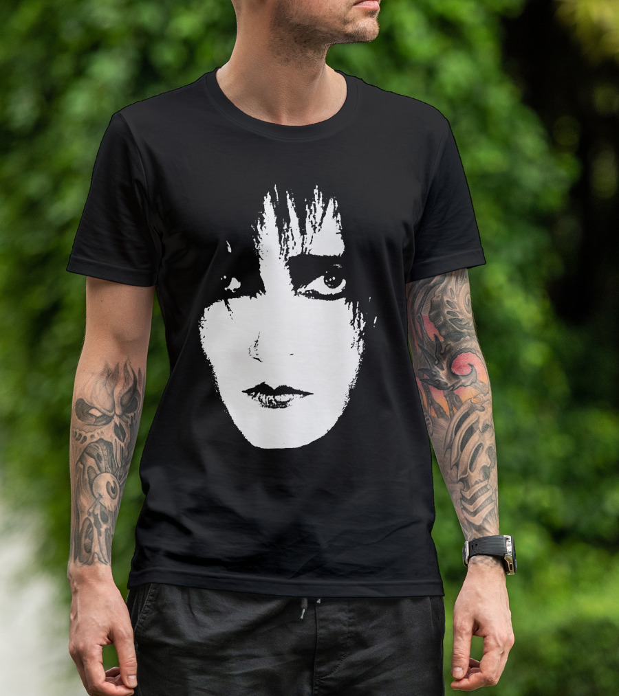 Satb 7 Siouxsie Sioux Monochrome Face T-Shirt