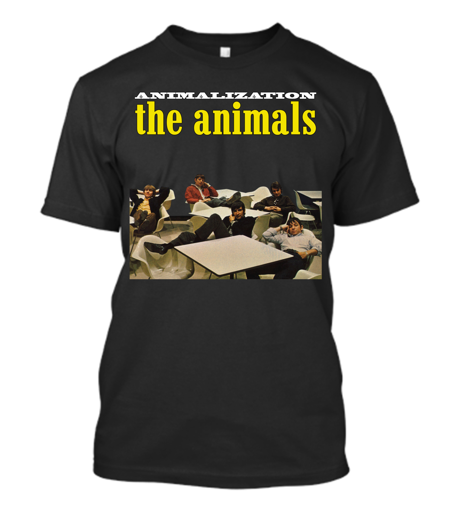Animalization The Animals Relaxing Band Members Retro Style T-Shirt