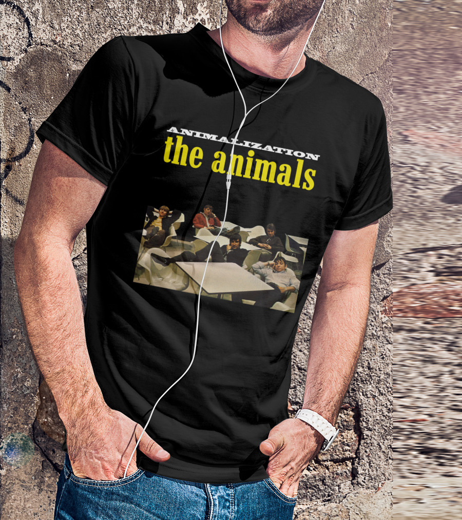 Animalization The Animals Relaxing Band Members Retro Style T-Shirt