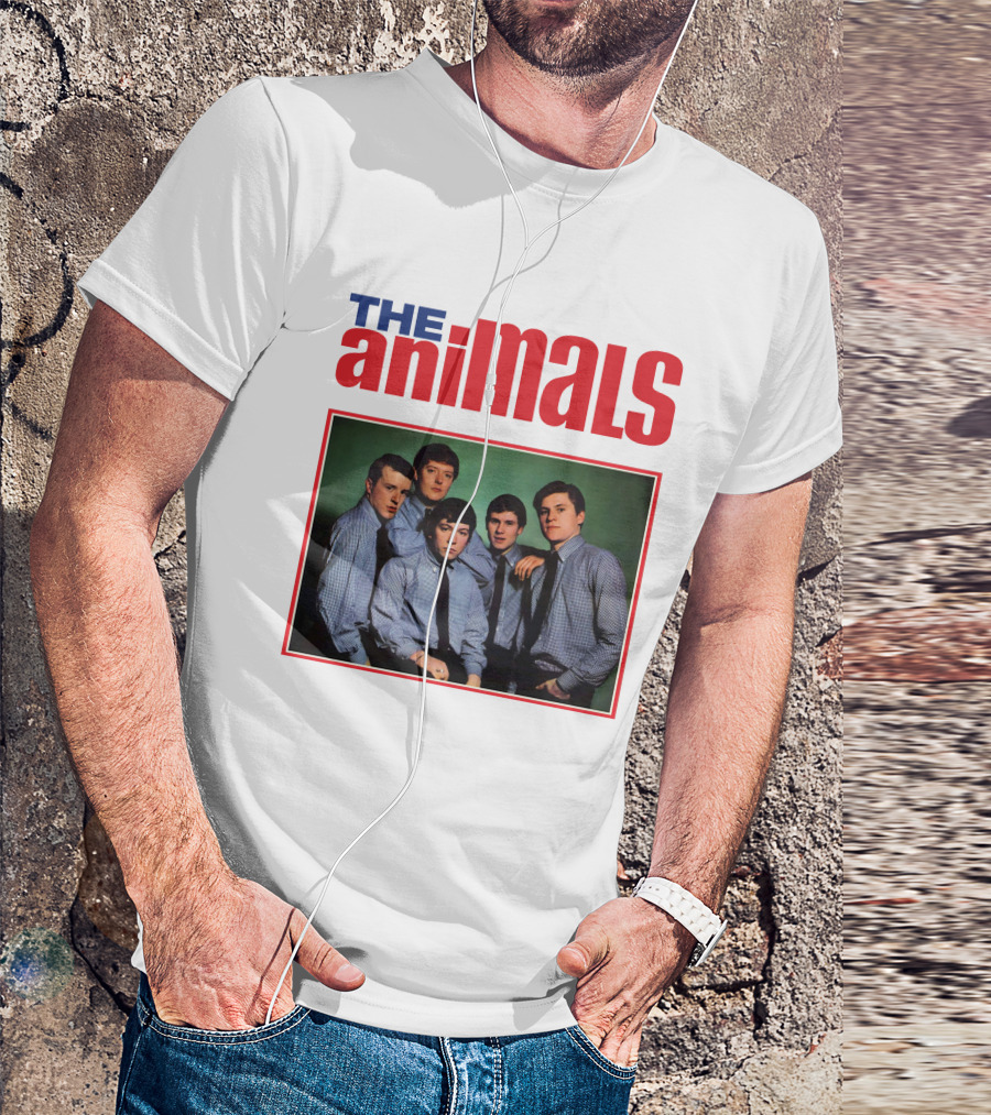 The Animals Band Portrait In Classic Style T-Shirt