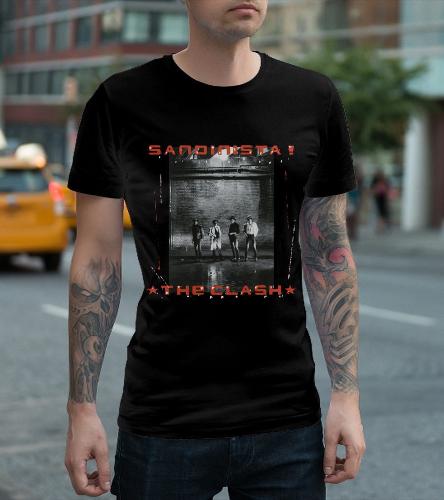 The Clash Sandinista! Album Cover Band Photo T-Shirt