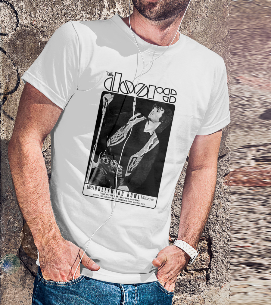 The Doors Live Hollywood Bowl July 5Th 1968 Tickets Available 14.00 Showtime 8:30Pm Reserved Seats T-Shirt