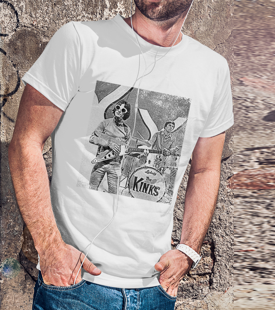 The Kinks Ludwig Music Performance Retro Style T-Shirt