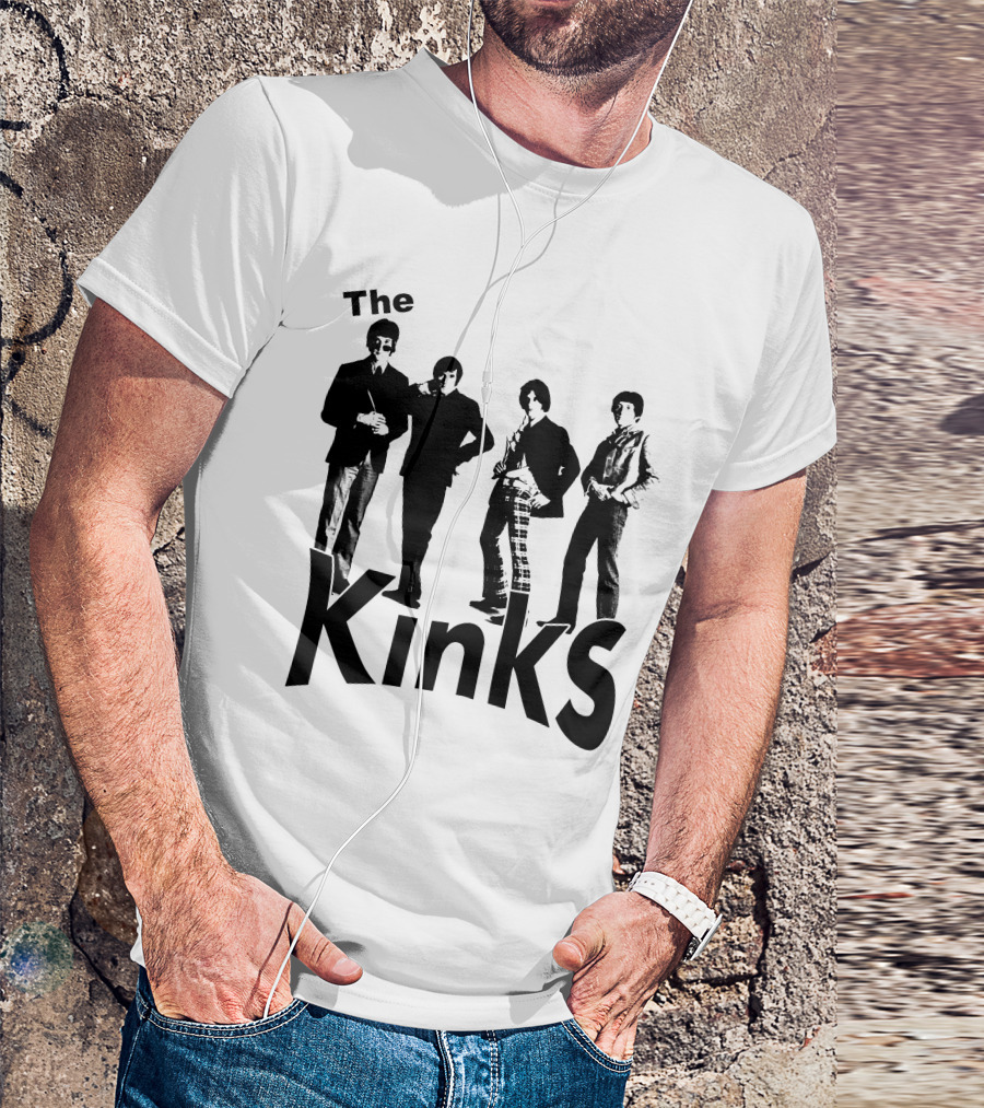 The Kinks Vintage Band Silhouette Classic Rock T-Shirt