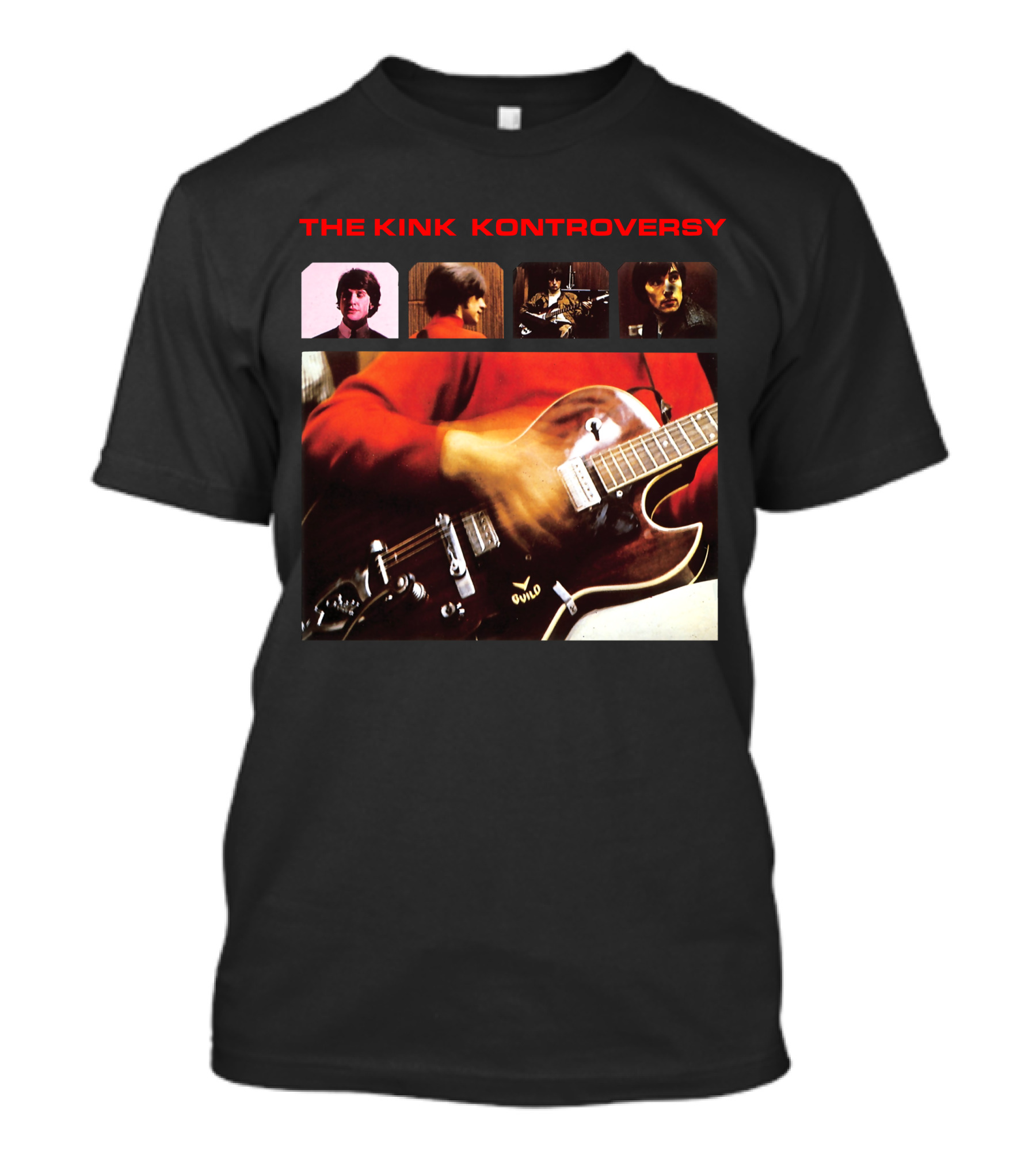The Kinks The Kink Kontroversy Album Cover Guitar Montage T-Shirt