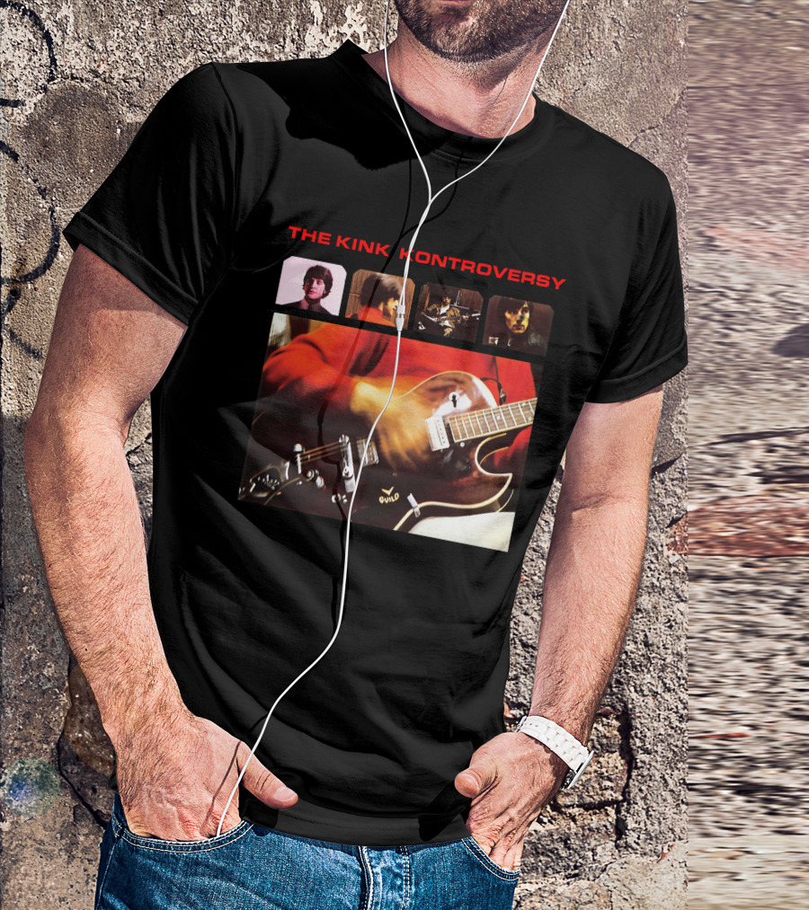The Kinks The Kink Kontroversy Album Cover Guitar Montage T-Shirt