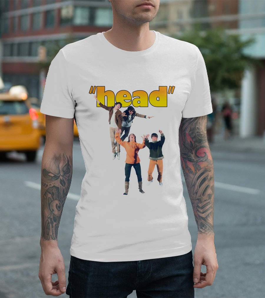 Monkees Head Jumping Pose Retro Style T-Shirt