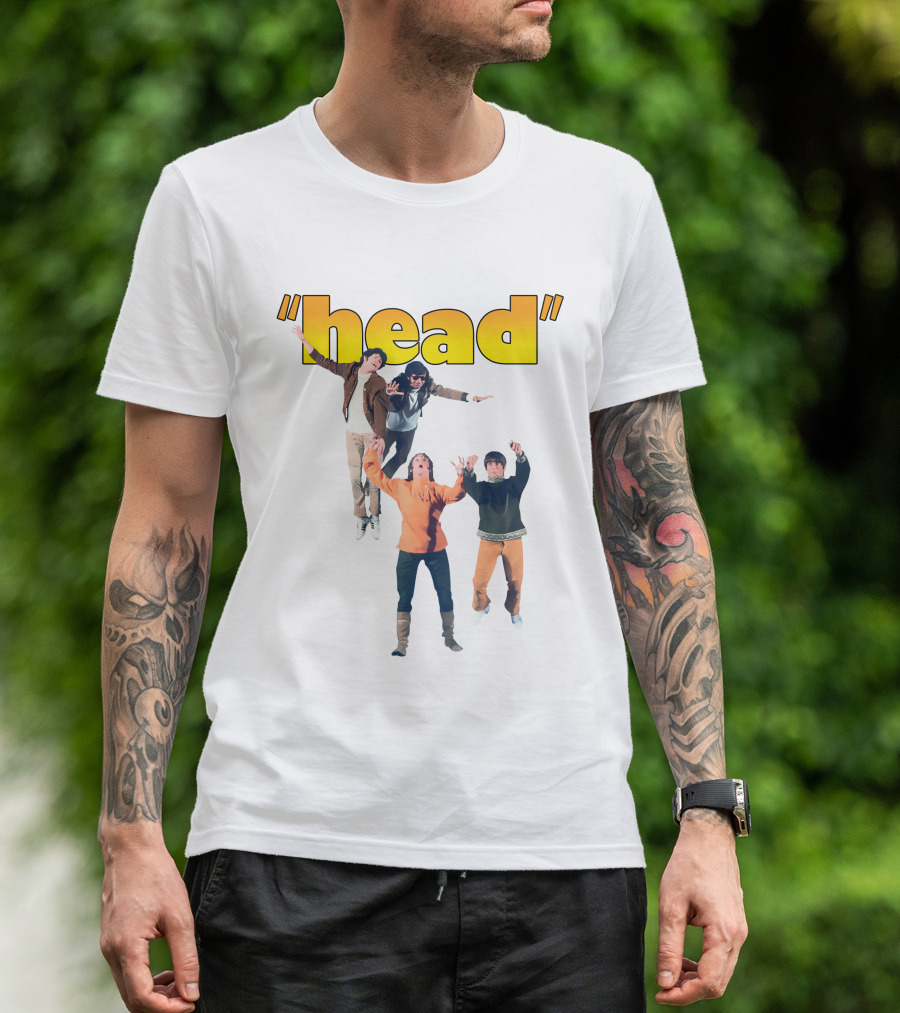 Monkees Head Jumping Pose Retro Style T-Shirt